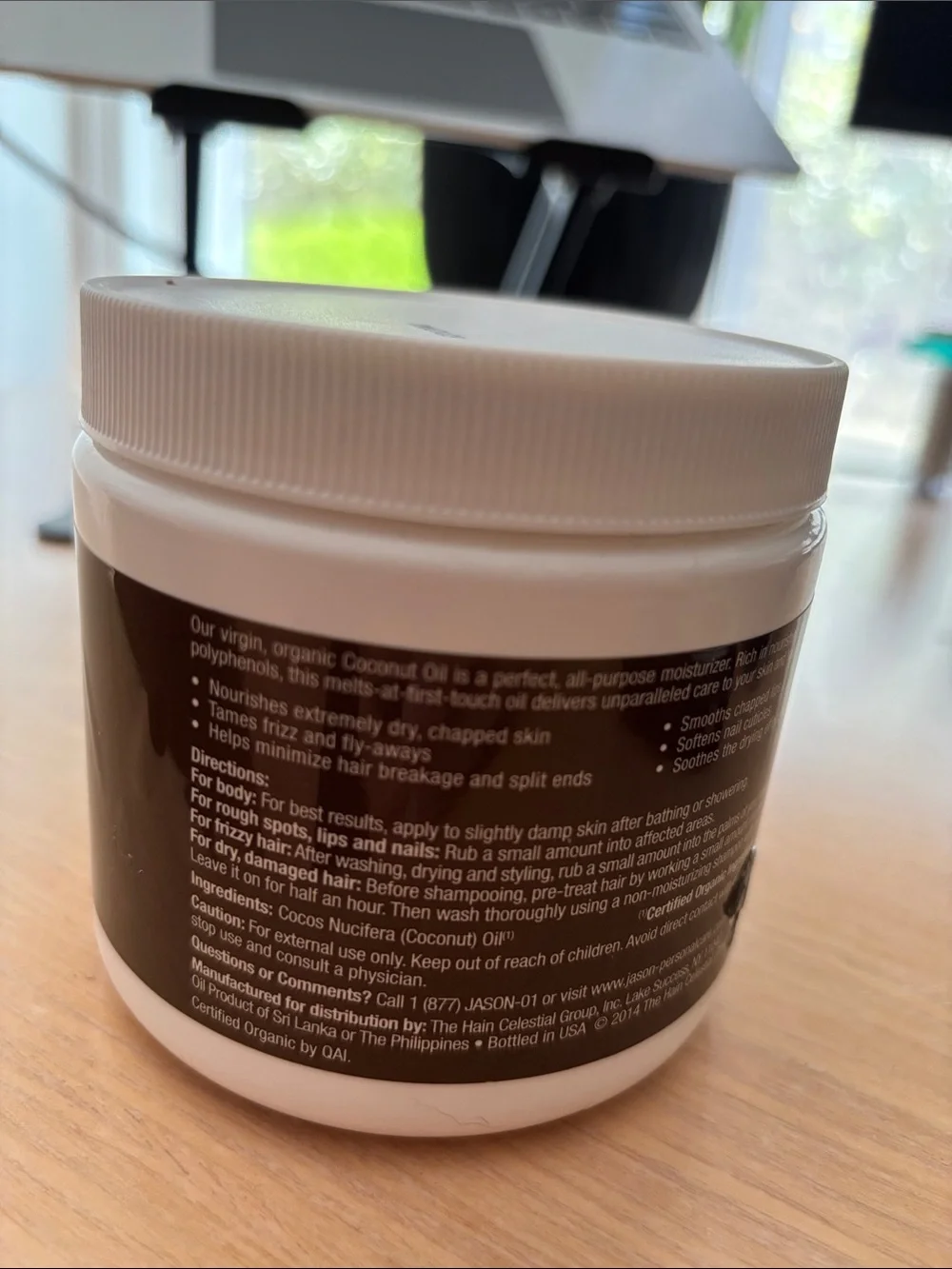 Jason Smoothing Coconut Oil Hair Skin Nails Lip Moisturizer